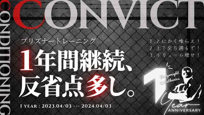 【自重トレ】プリズナートレーニングを１年間やってみてわかった真実